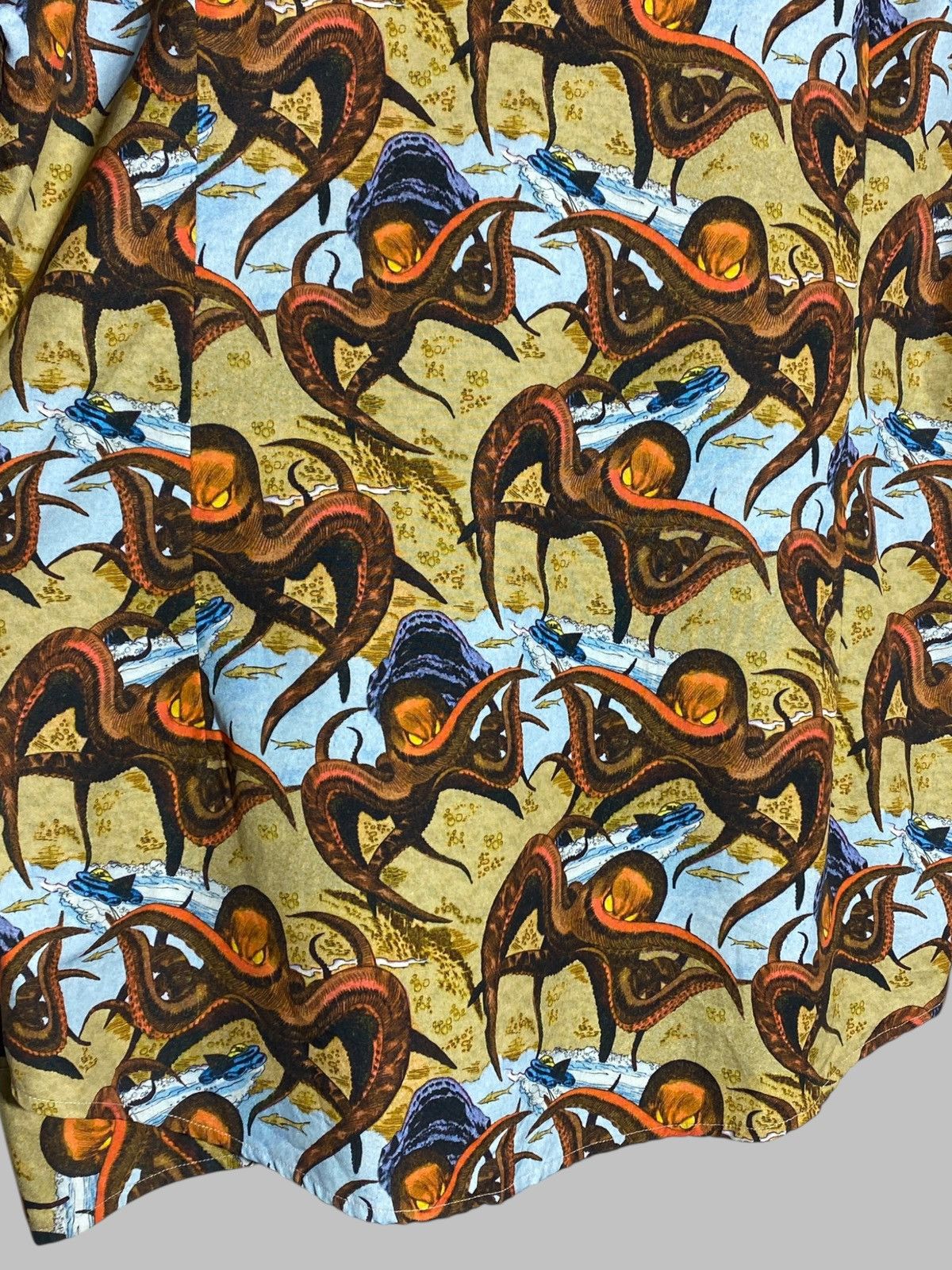 Eton Eton All Over Print Luxury Shirt Octopus Animal Museum Vibes Size US L / EU 52-54 / 3 - 13 Thumbnail
