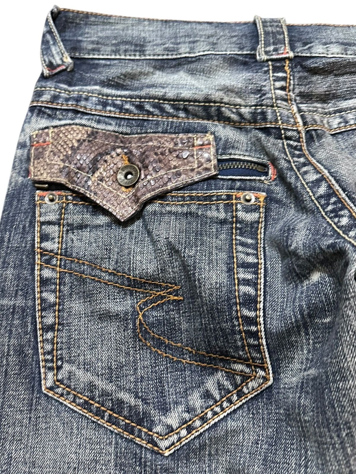 semanticdesign Vintage Semantic Design Flare Grunge Bondage Punk Denim Size US 30 / EU 46 - 8 Thumbnail