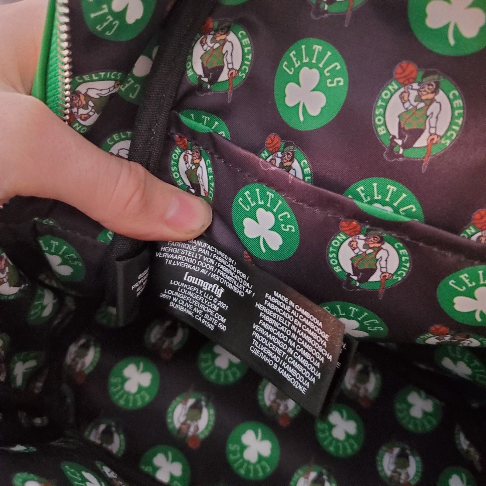 NBA Loungefly x NBA Boston Celtics Basketball Mini Backpack Size ONE SIZE - 5 Thumbnail