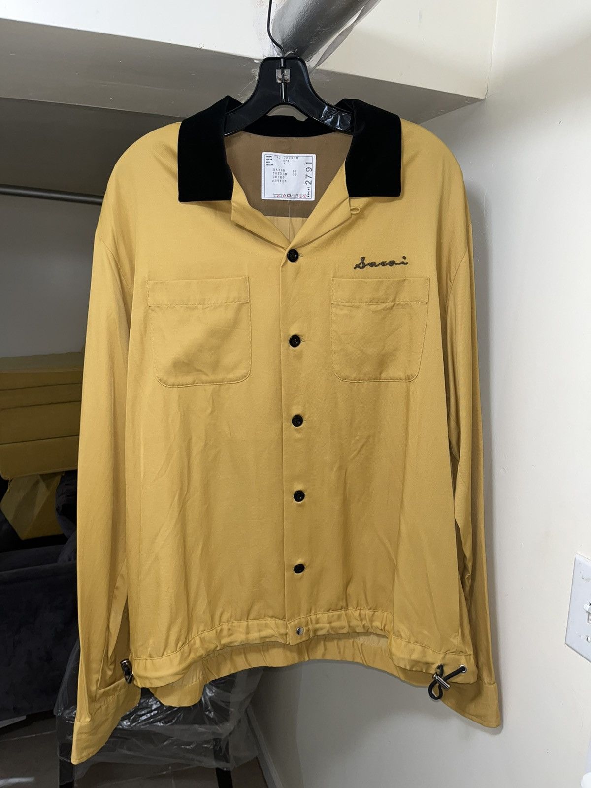 Sacai Sacai Cotton Twill Button Up Bowling Shirt. Sz 4 Size US XL / EU 56 / 4 - 2 Thumbnail