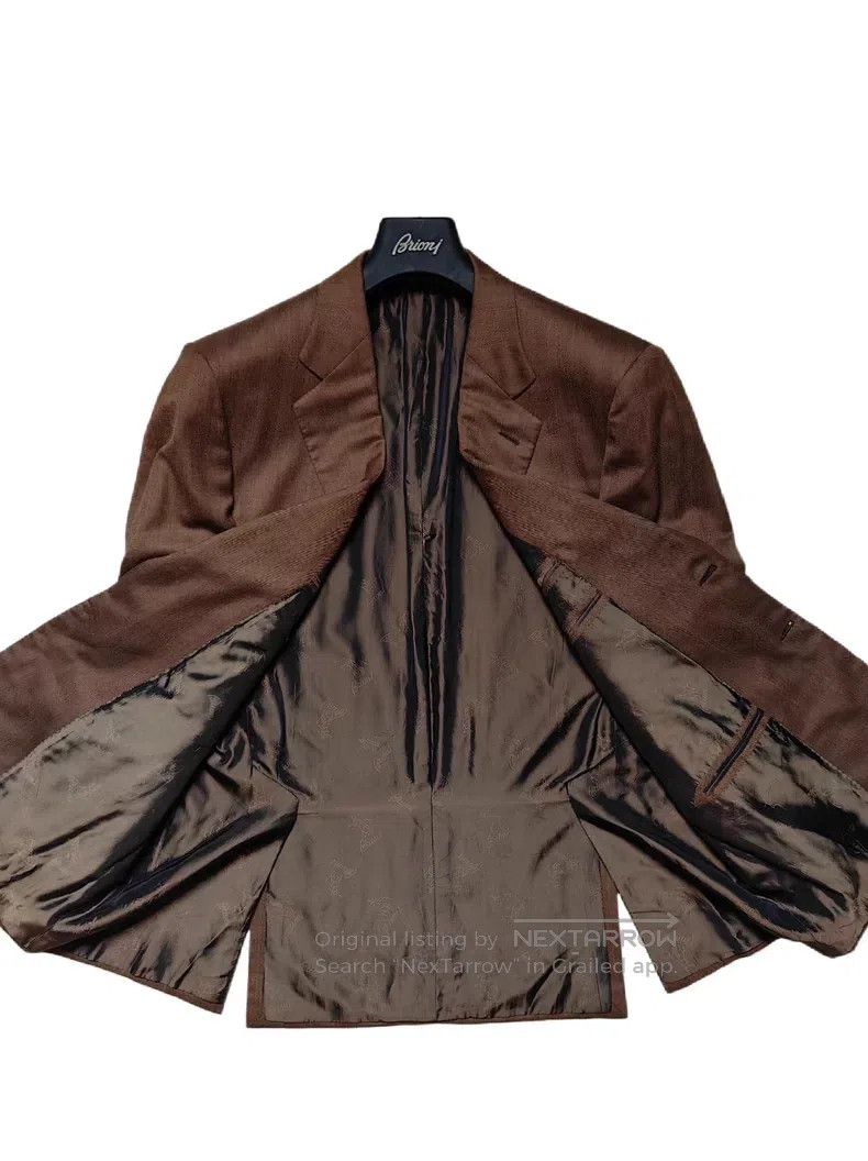 Brioni Brioni Pure cashmere handmade single-breasted suit Size US XL / EU 56 / 4 - 4 Thumbnail