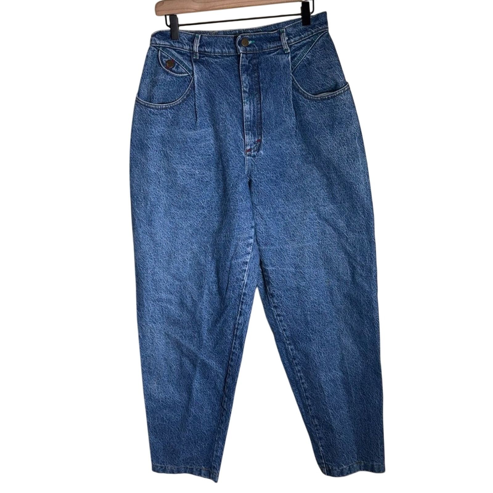 Lee VINTAGE LEE high waisted barrel grunge mom denim jeans 16 Size 38" / US 16 / IT 52 - 1 Thumbnail