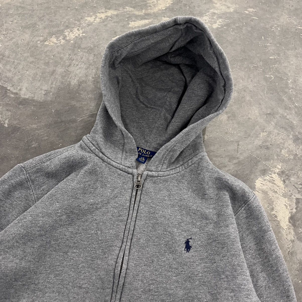 Polo Ralph Lauren × RRL Ralph Lauren × Vintage Polo Ralph Lauren Gray Zip up heavy weight grey Boys Large Size M / US 6-8 / IT 42-44 - 9 Thumbnail