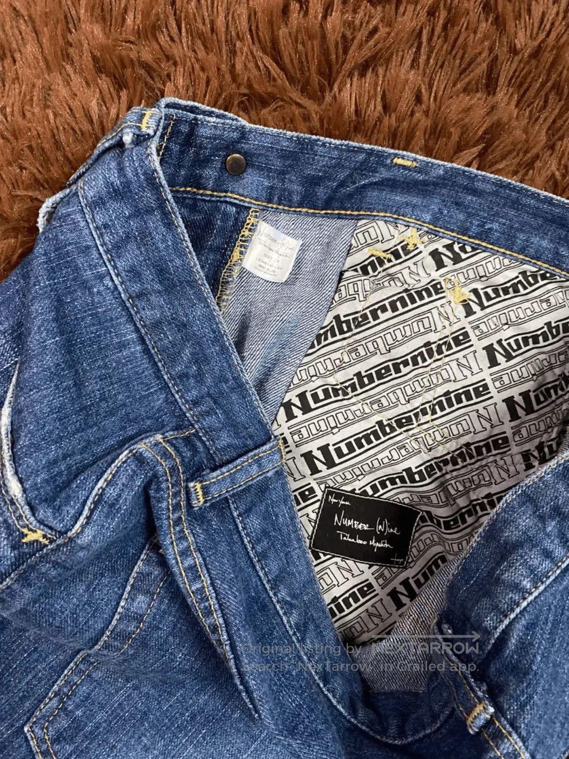 Other Sz 3x32 Number Nine 03AW Velvet Patch Denim. Size US 32 / EU 48 - 3 Thumbnail