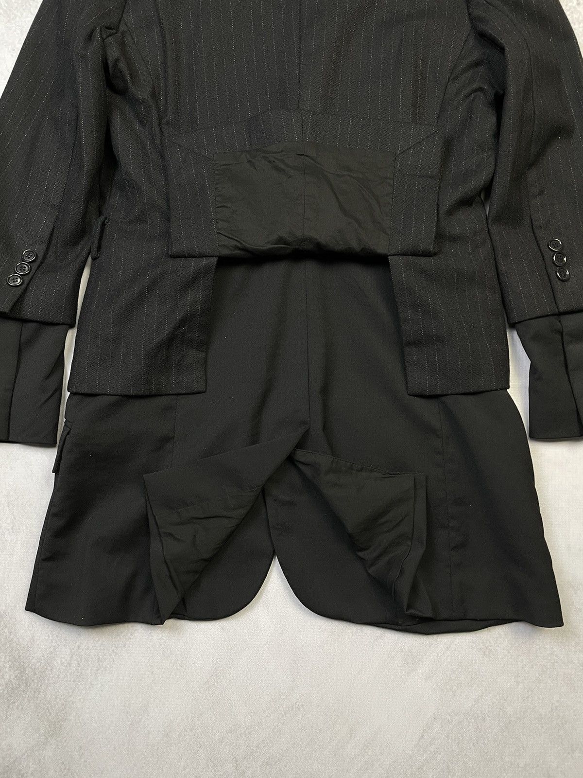 A.F. Vandevorst FW08 A.F. Vandevorst Layered Hybrid Tailored Jacket Size XS / US 0-2 / IT 36-38 - 16 Thumbnail