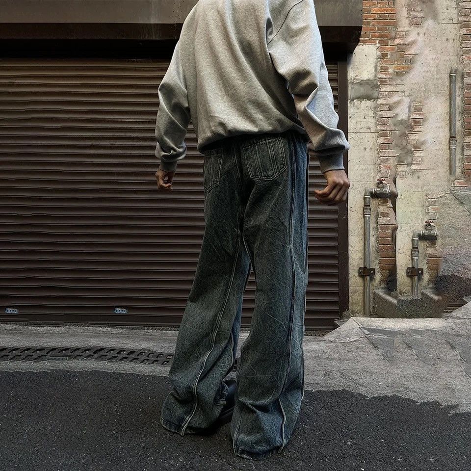Japanese Brand × Vintage Baggy Jeans Men Vaqueros Goth Trousers Streetwear Size US 31 - 3 Thumbnail