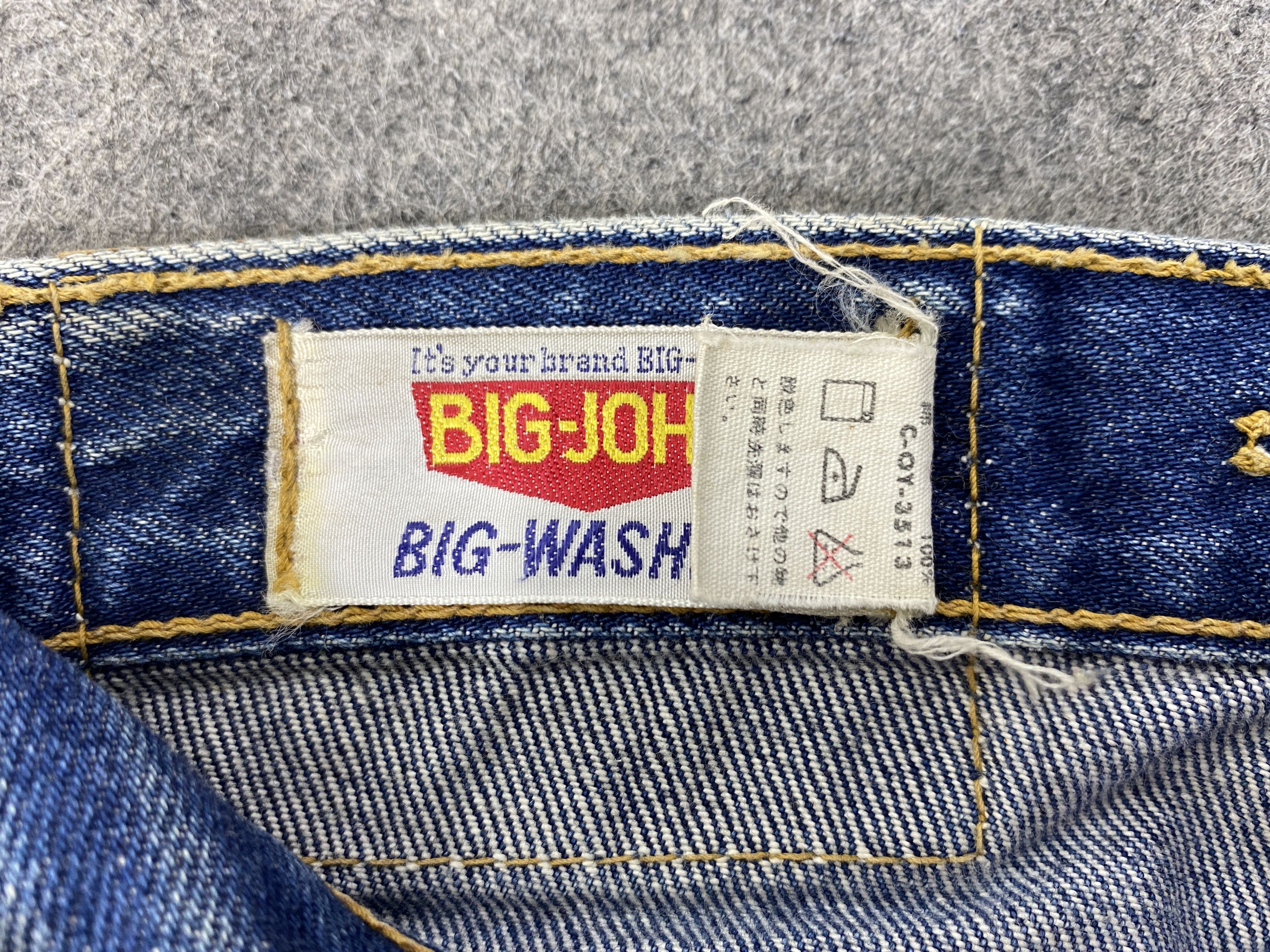 Japanese Brand Faded Blue Vintage Big-John Flare Jeans 29x28.5 - JN3371 Size US 29 - 6 Thumbnail