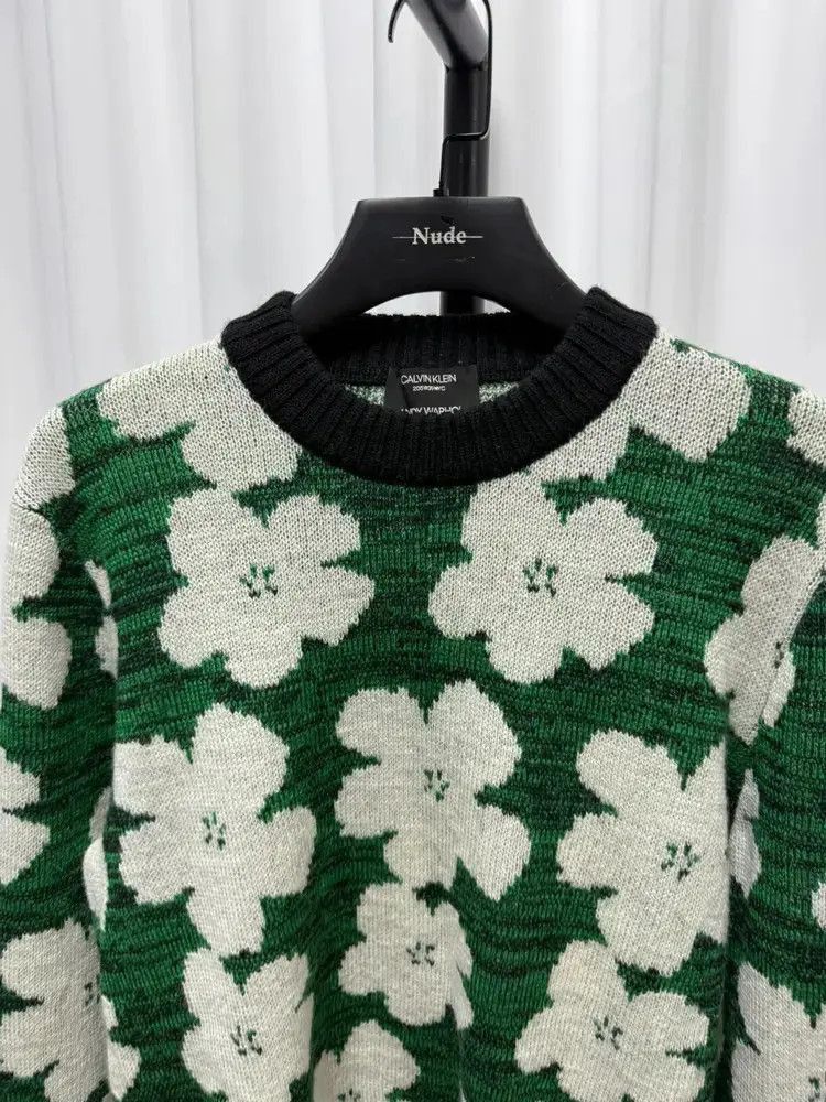 Raf Simons CK 205W39NYC x Raf Simons x Andy Warhol Flower Knitwear Size US S / EU 44-46 / 1 - 3 Thumbnail
