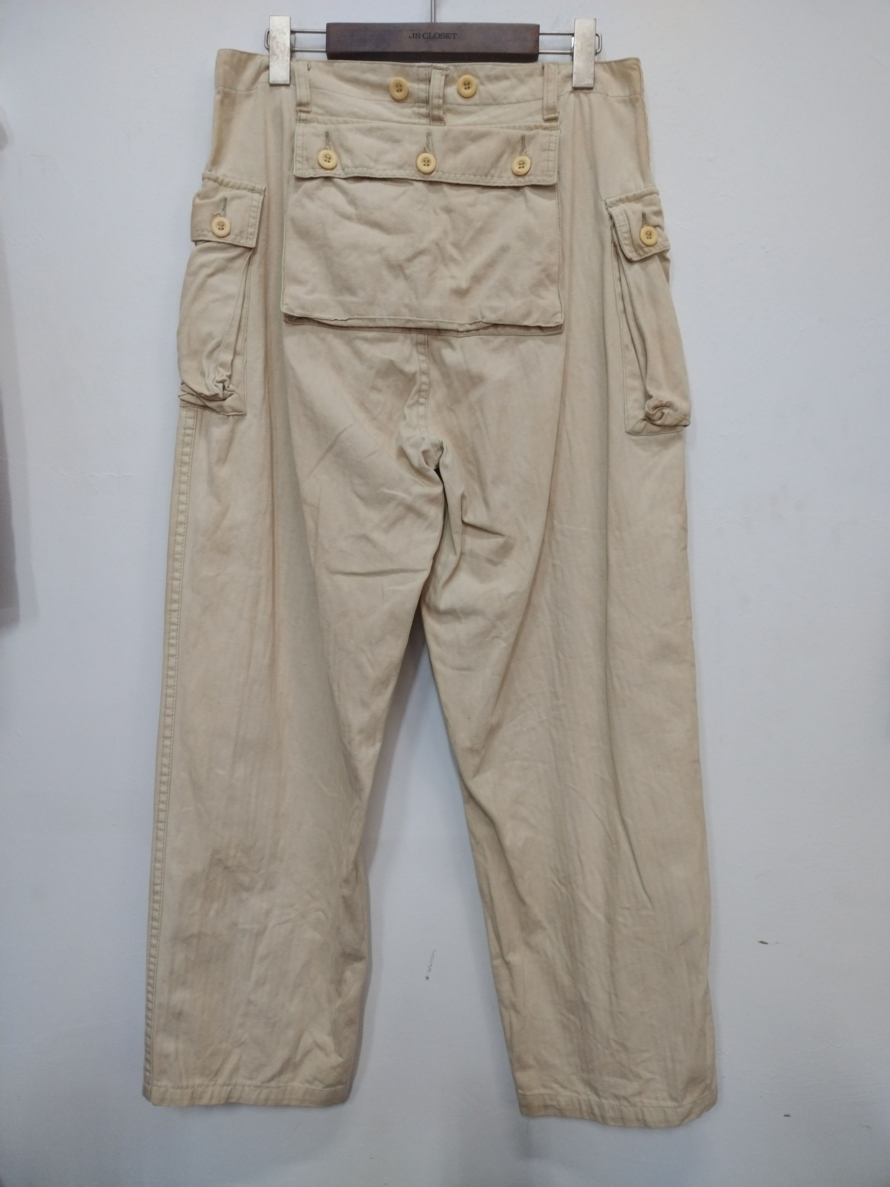 Japanese Brand Vtg harringbone cotton twill Monkey Pants Size US 32 / EU 48 - 1 Thumbnail