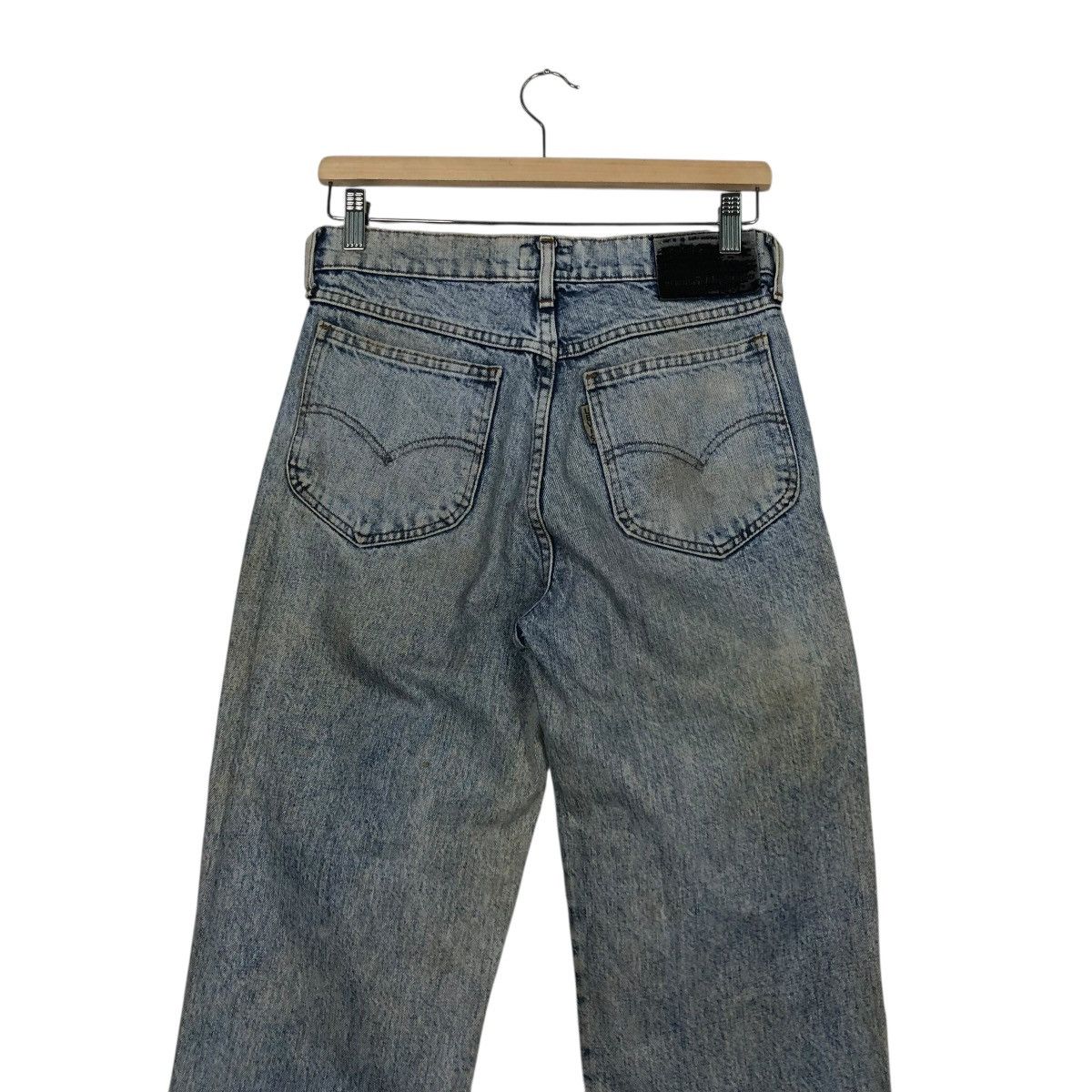 Levi's 🔥VINTAGE ACID WASH DESIGN LEVIS DENIM STRAIGHT CUT Size 28" / US 6 / IT 42 - 12 Thumbnail