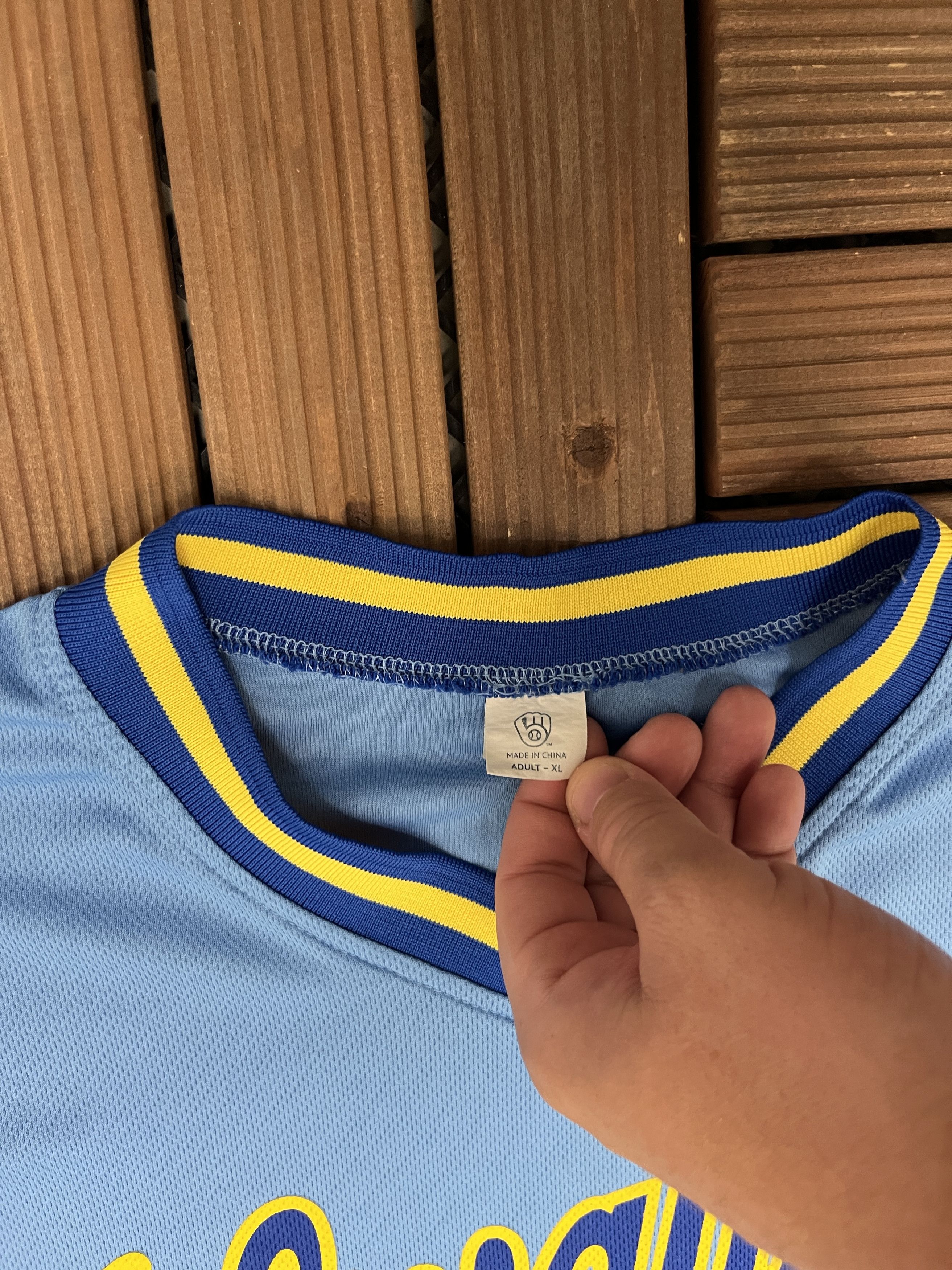 Other Milwaukee Brewers Retro Blue Baseball Jersey Size US XL / EU 56 / 4 - 5 Thumbnail