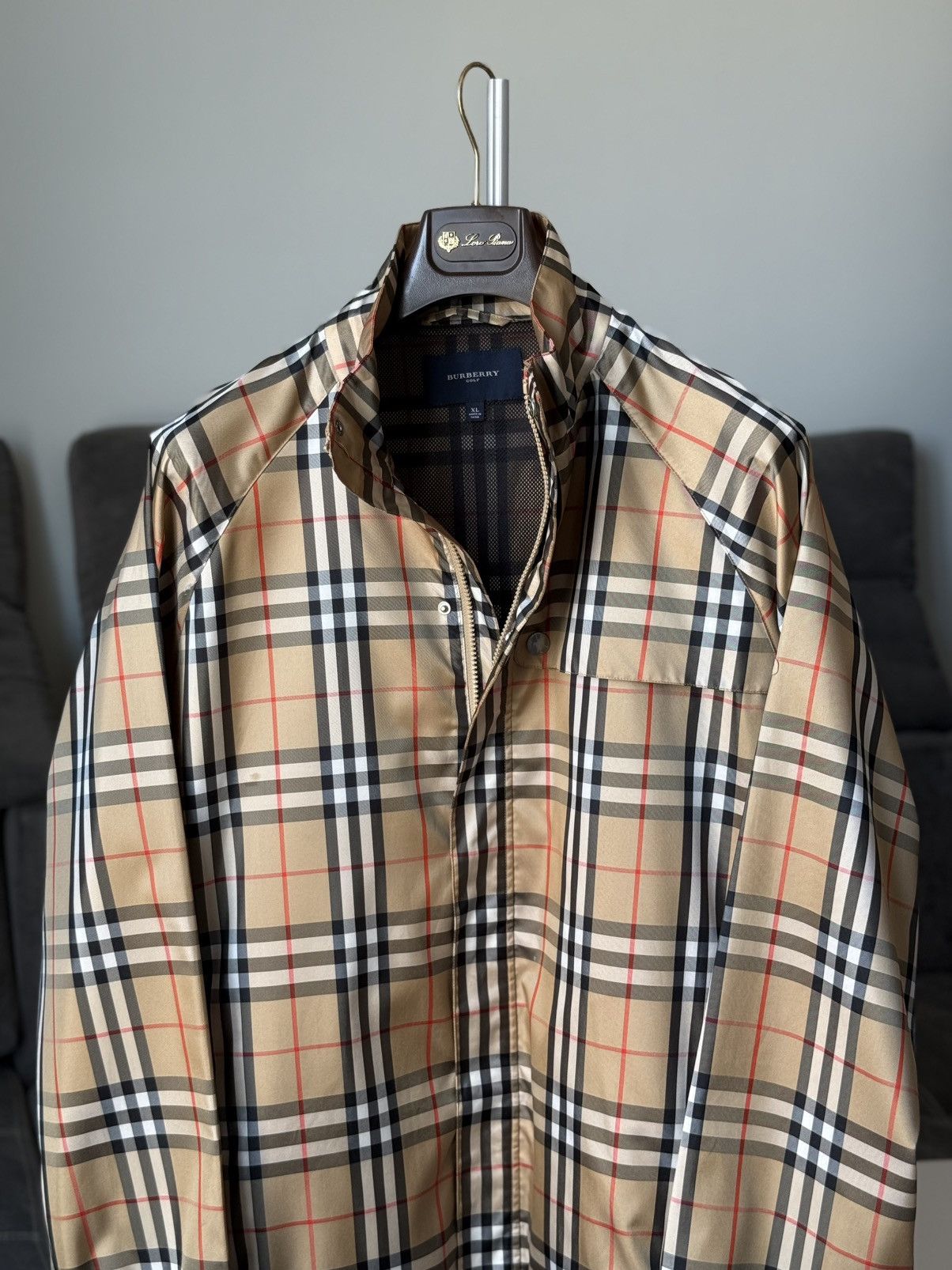 Burberry Burberry Golf Nova Check Light Jacket Polyester Size US XL / EU 56 / 4 - 2 Thumbnail