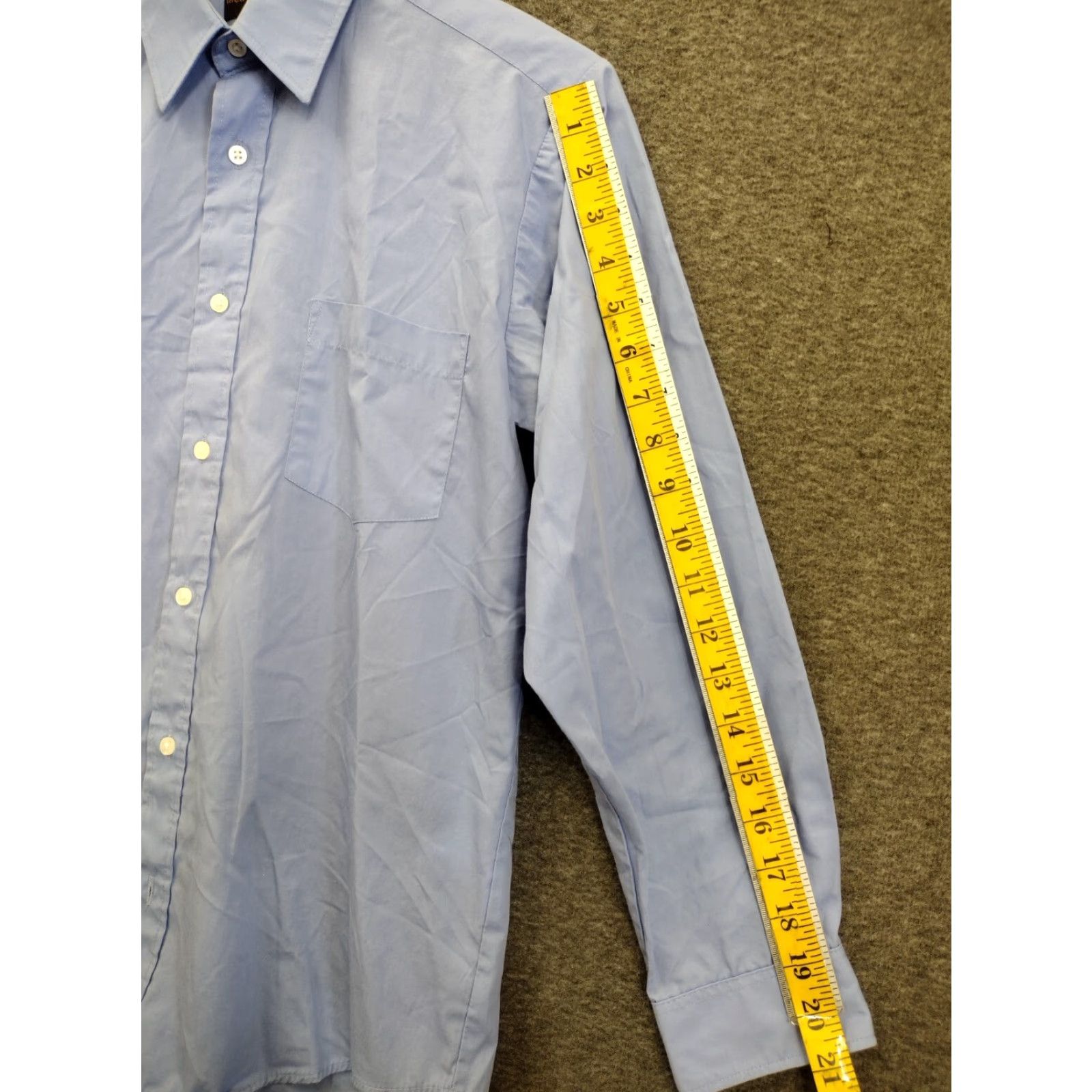 Vintage metroconcepts Women's Dress Shirt Size 16 Blue Long Sleeve Size XXL / US 16-18 / IT 52-54 - 5 Thumbnail