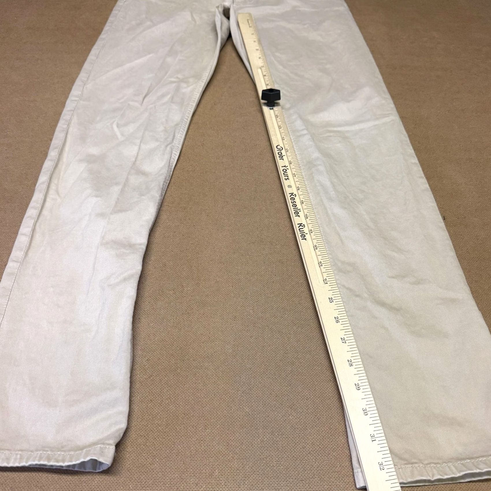 Vintage Joe's Jeans Pants Mens 31x32 Beige Chino Stretch Elastic Waist Straight Casual Size US 31 - 7 Thumbnail