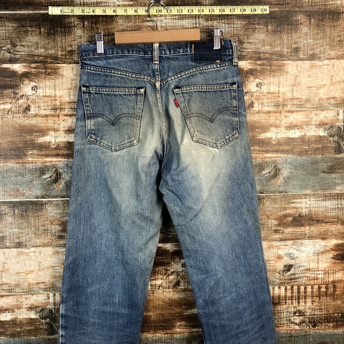 Levi's DLL Levis Blue ripped vintage Denim Pants #C240 Size US 27 - 17 Thumbnail