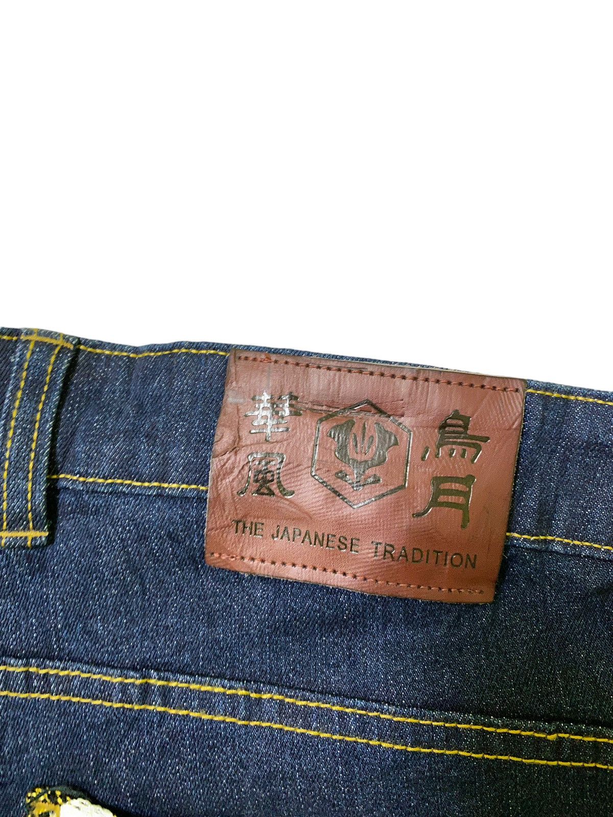 Japanese Brand Vintage THE JAPAN TRADITION Sakura Floral Embroidered Denim Size US 32 / EU 48 - 13 Thumbnail