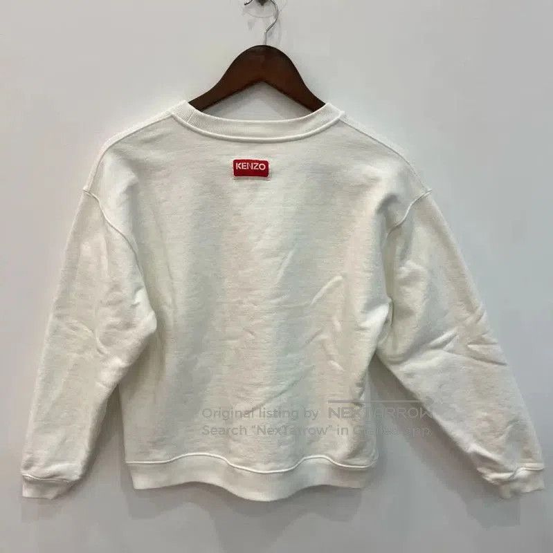Kenzo KENZO White Cropped Long Sleeve Sweatshirt . Size S / US 4 / IT 40 - 7 Thumbnail