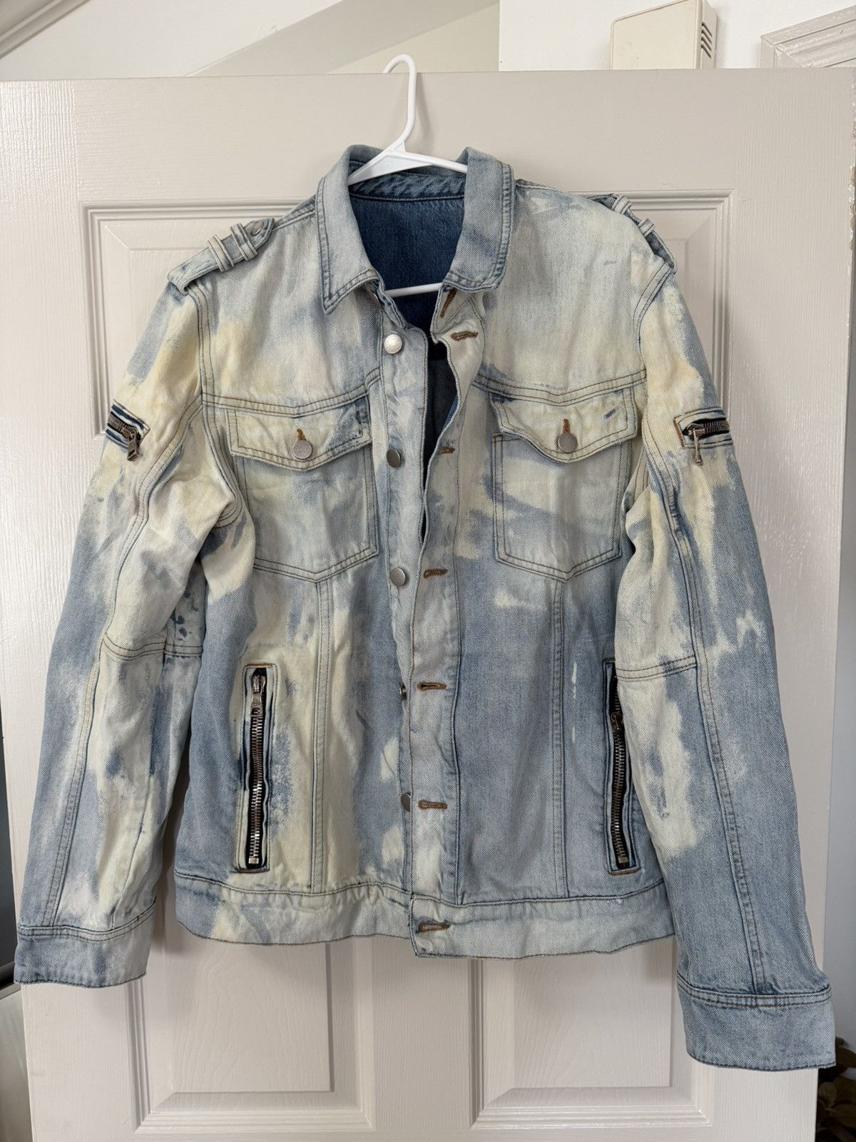 Balmain Balmain Denim biker Jacket Size US XL / EU 56 / 4 - 1 Thumbnail