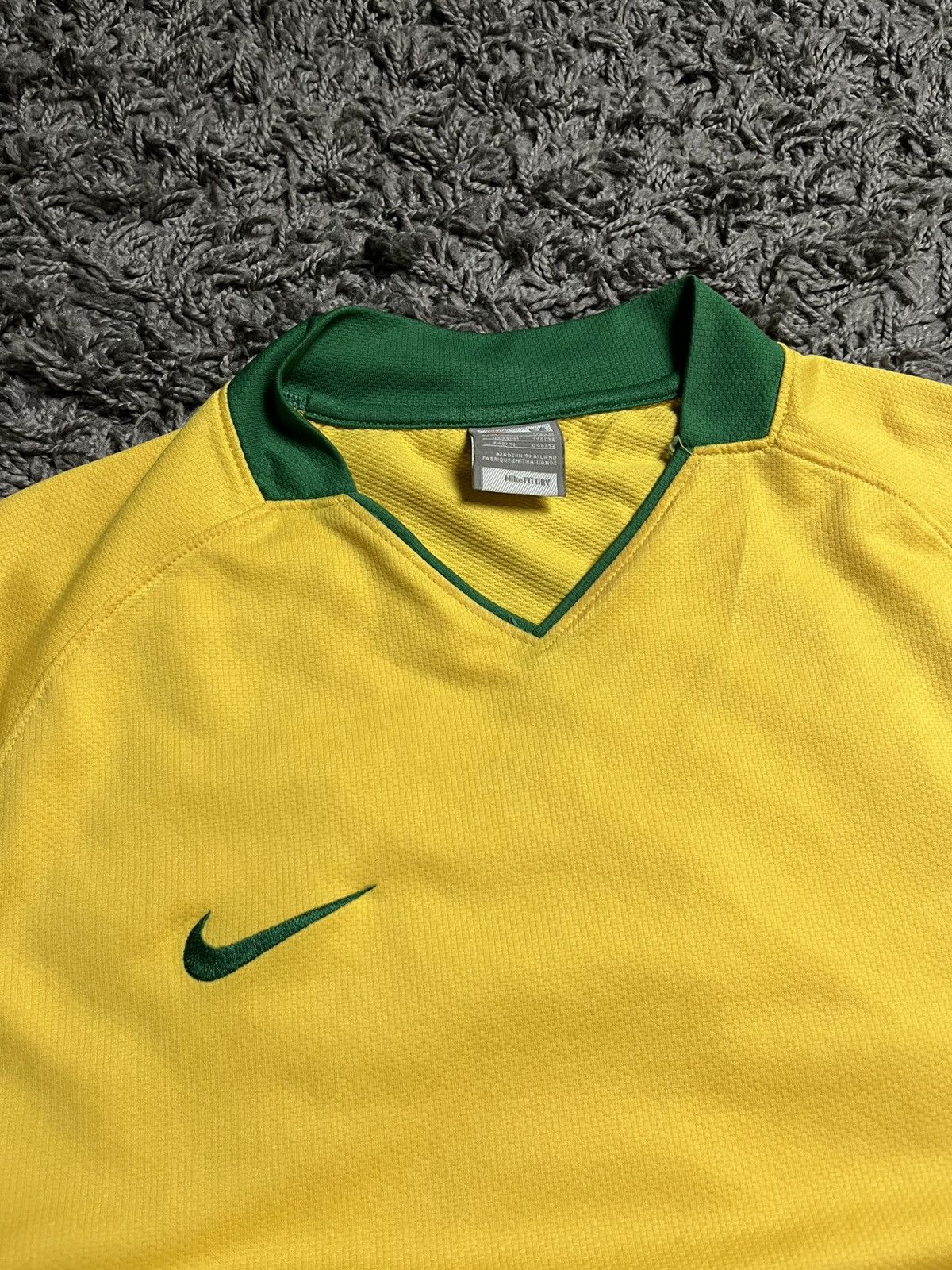 Nike Nike Trikot Soccer Jersey Brazil Style Yellow Football Shirt Size US M / EU 48-50 / 2 - 4 Thumbnail