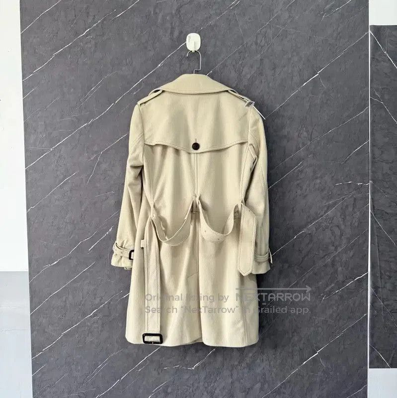 Burberry Burberry Khaki Cotton Women's Trench Coat. Size XXS / US 00 / IT 34 - 2 Thumbnail