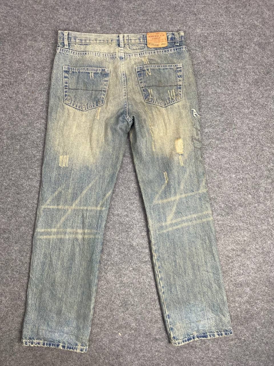 American Apparel america and first distressed denim nice design Size US 34 / EU 50 - 1 Thumbnail