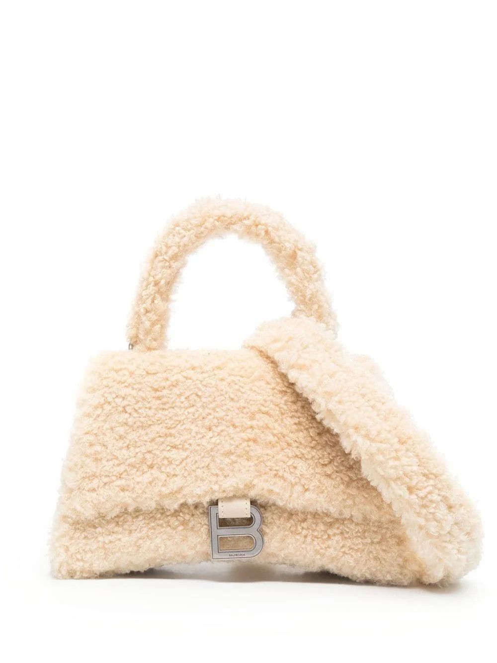 Balenciaga o1srvl11e1124 Size: OS / Furry Hourglass Small Handbag Size ONE SIZE - 1 Thumbnail