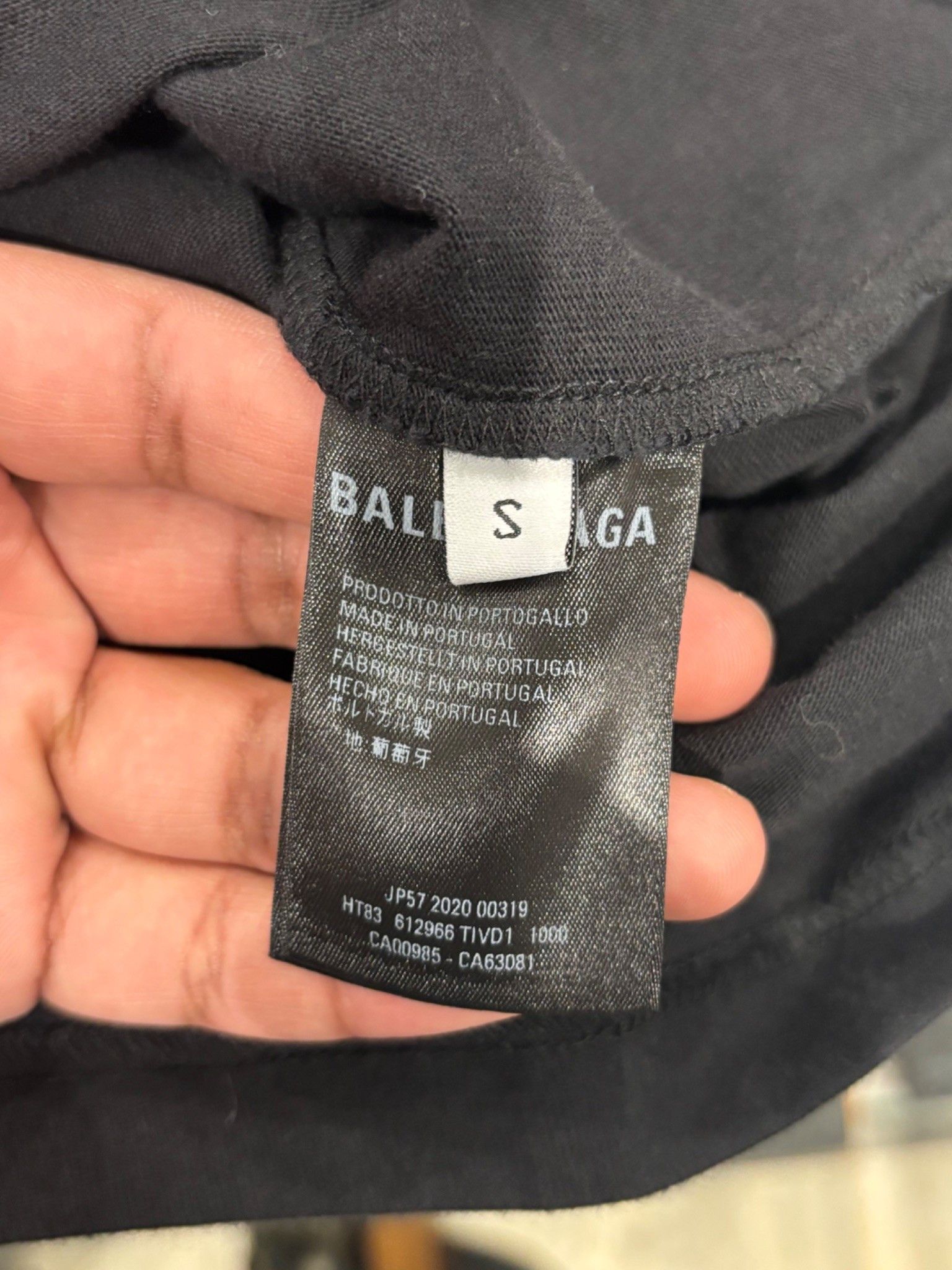 Balenciaga Balenciaga Logo-Print Oversize T-shirt Black Size US S / EU 44-46 / 1 - 5 Thumbnail