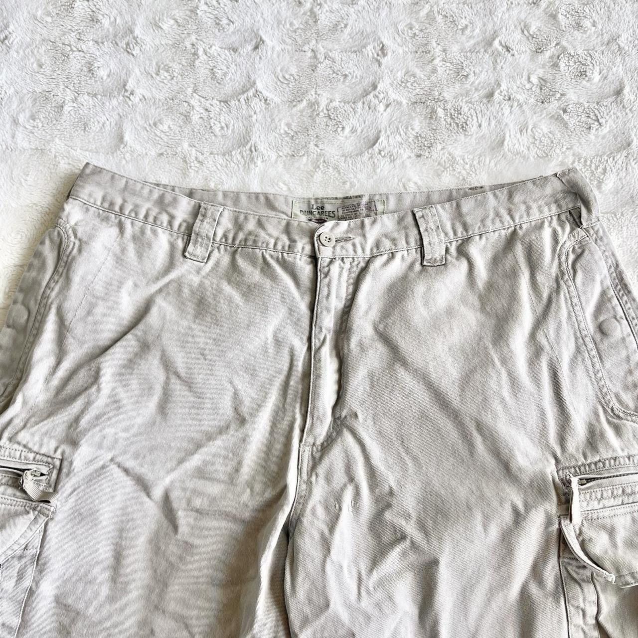 Lee Vintage Lee Dungarees Shorts Mens 38 Beige Cargo Baggy Skate Size US 38 / EU 54 - 3 Thumbnail