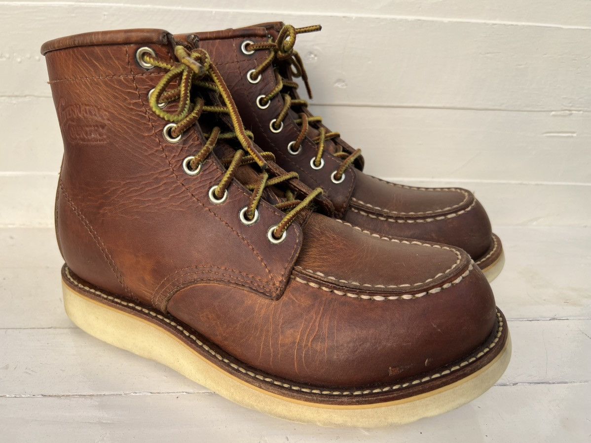Japanese Brand Alternative Country DAY WALKER Brown leather Men’s Boots Size US 8 / EU 41 - 6 Thumbnail