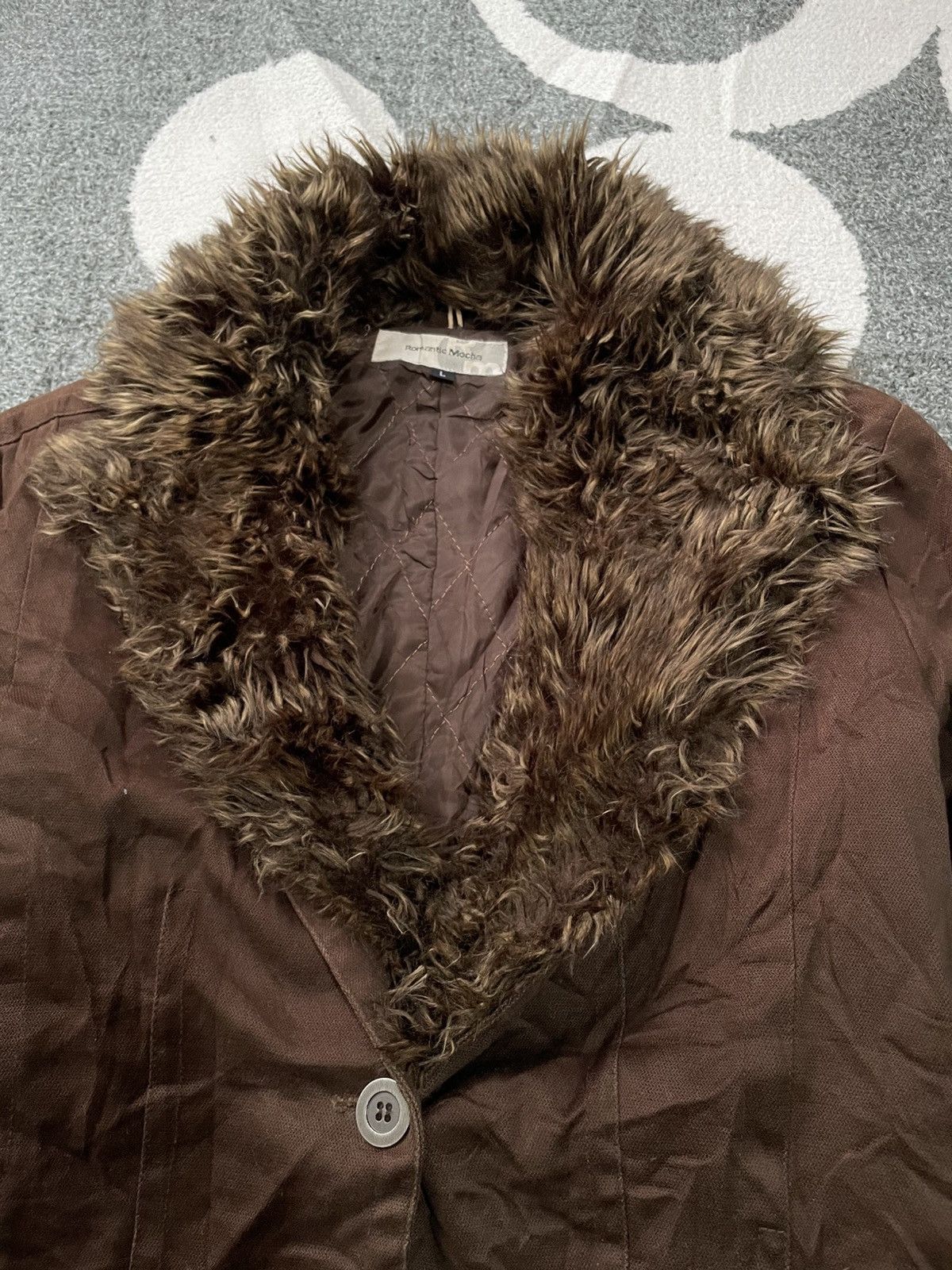 Japanese Brand ROMANTIC MOCHA JAPANESE BLAZER FAUX FUR Size US S / EU 44-46 / 1 - 5 Thumbnail