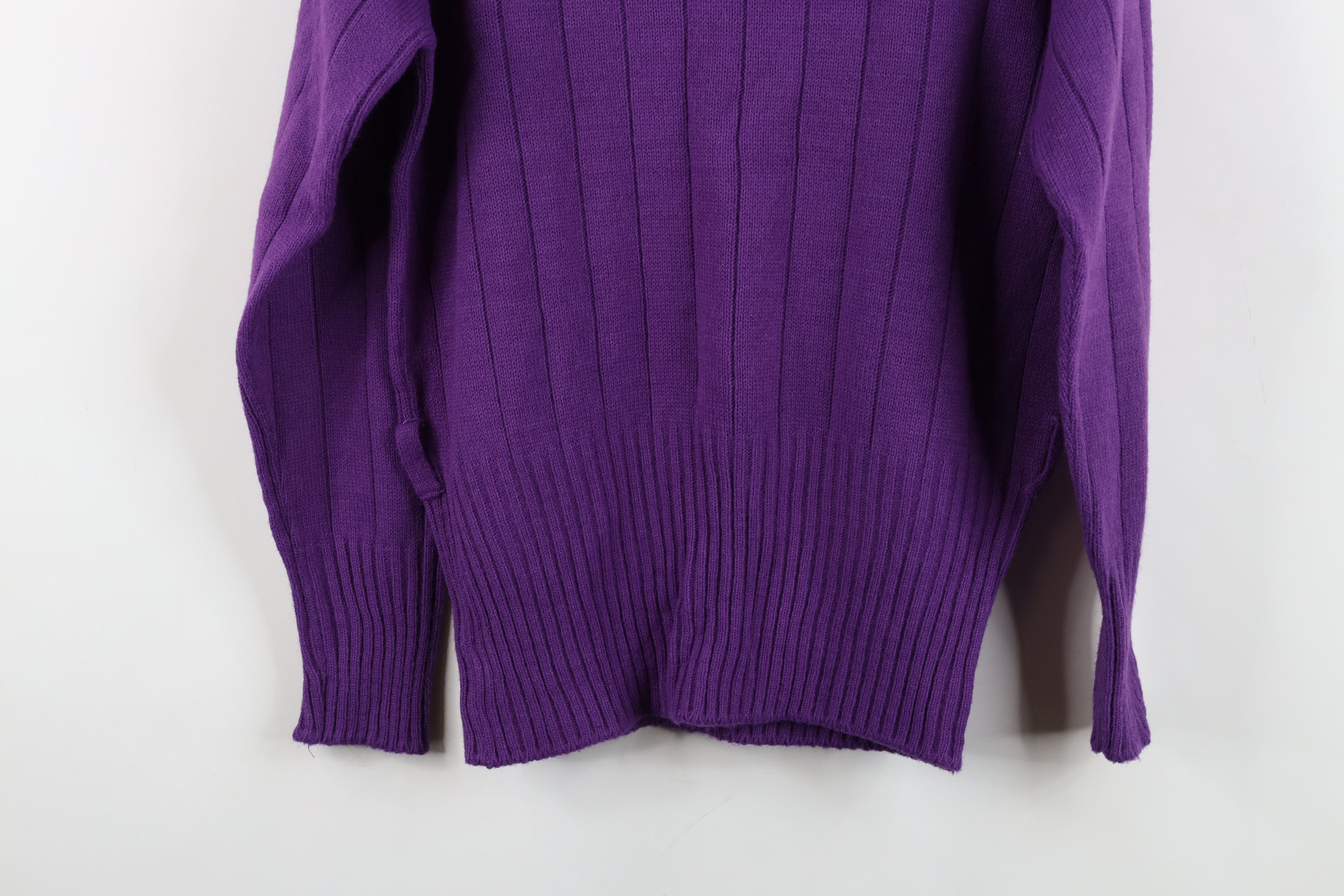 Vintage Vintage 80s 90s Streetwear Ribbed Knit Crewneck Sweater USA Size M / US 6-8 / IT 42-44 - 12 Thumbnail