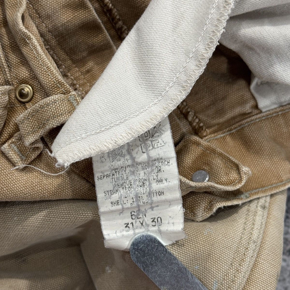 Carhartt 90s Carhartt Thrashed Faded Double Knee Pants ERD Grunge Size US 30 / EU 46 - 8 Thumbnail