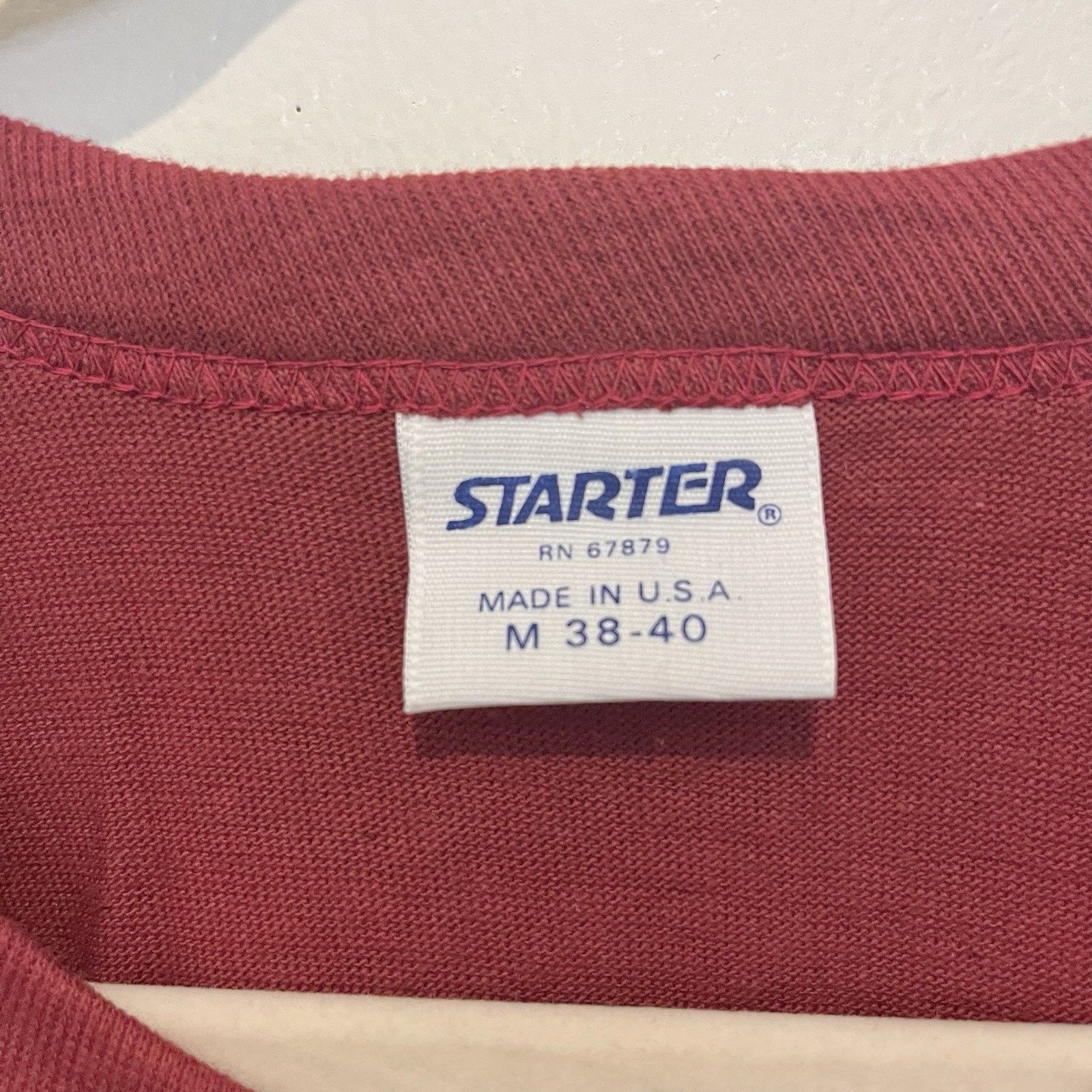 Starter 1990s Washington Redskins Starter Shirt Arch Logo VTG M Size US M / EU 48-50 / 2 - 6 Thumbnail