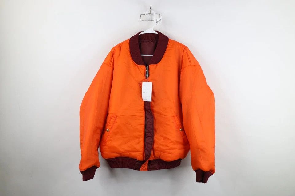 Vintage Deadstock Vintage 90s Streetwear Reversible Bomber Jacket Size US L / EU 52-54 / 3 - 11 Thumbnail