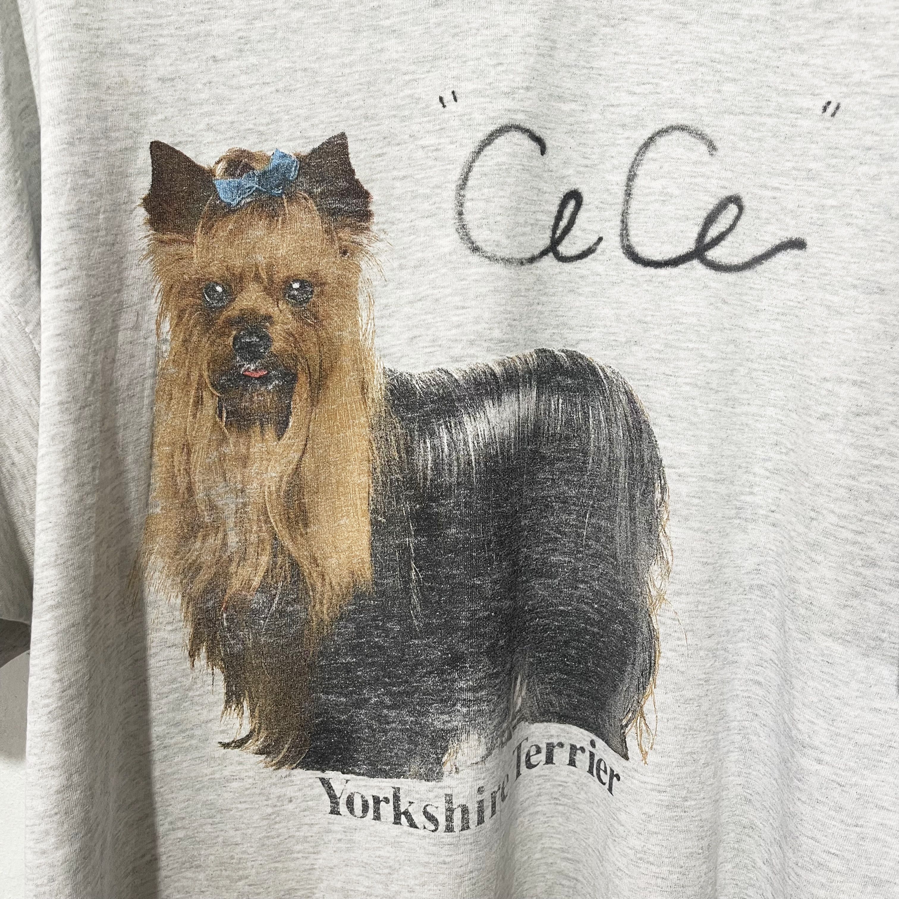 Vintage Vintage 90s Yorkshire Terrier T-Shirt Size US XL / EU 56 / 4 - 2 Thumbnail