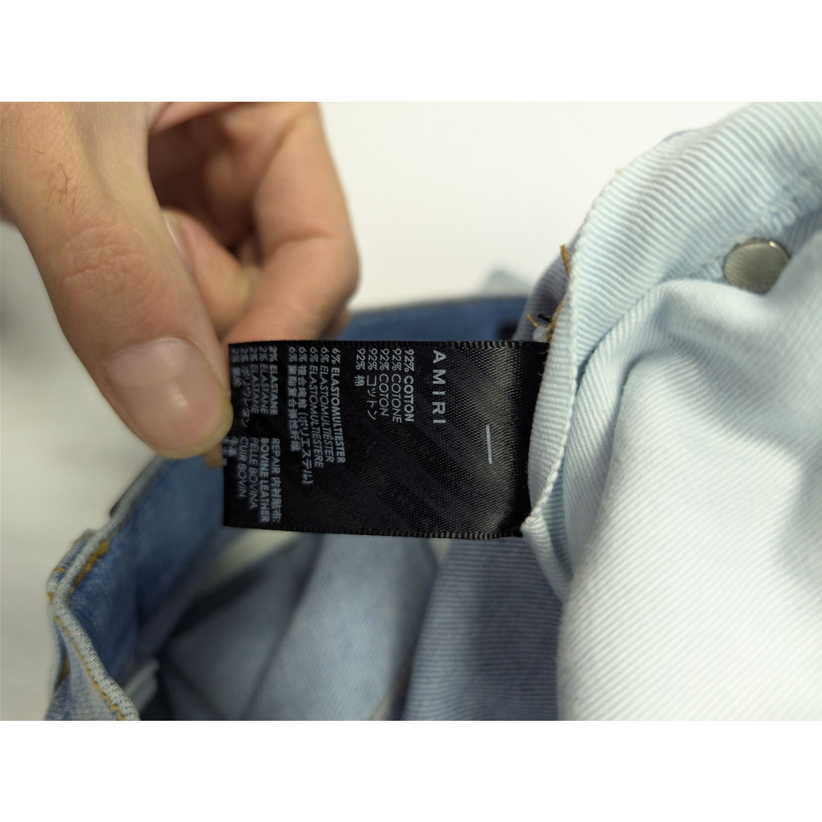 Amiri o1rshd1 Chemist Jean Denim Jeans in Light Indigo Size US 29 - 19 Thumbnail