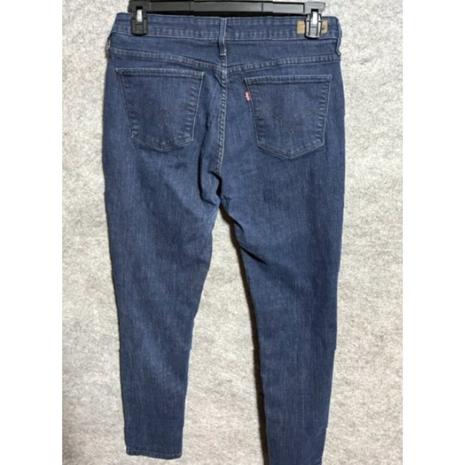Levi's Levi's Legging Skinny Jeans Womens 14M 32x32 Dark Wash Blue Denim Jeans Regular Womens Size 24" / US 00 / IT 34 - 2 Thumbnail
