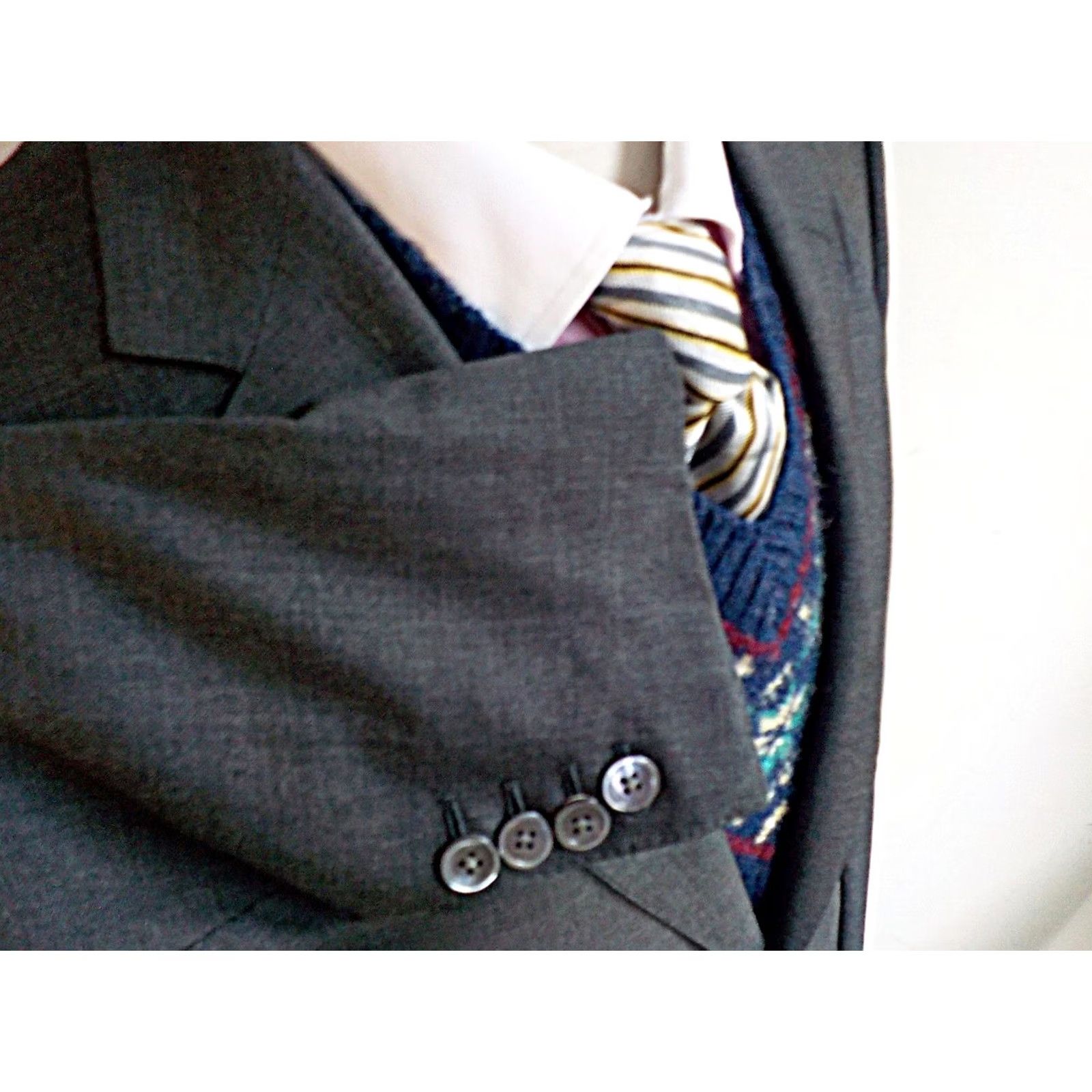 Suitsupply SUITSUPPLY Gray Wool 2 Button Blazer 42R Functioning Surgeons Cuffs Mens Size 42R - 5 Thumbnail
