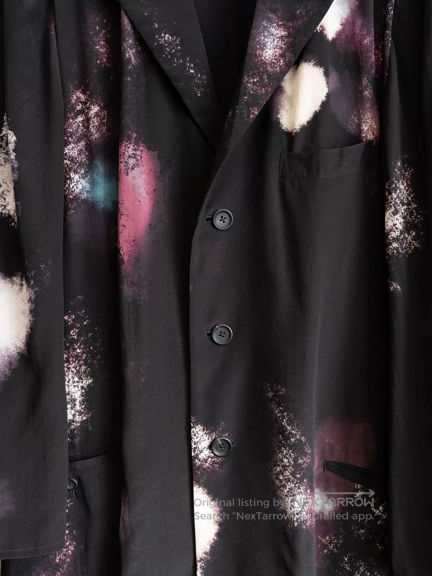 Yohji Yamamoto Yohji Yamamoto Silk Jacket with Unique Print. Size M / US 6-8 / IT 42-44 - 6 Thumbnail