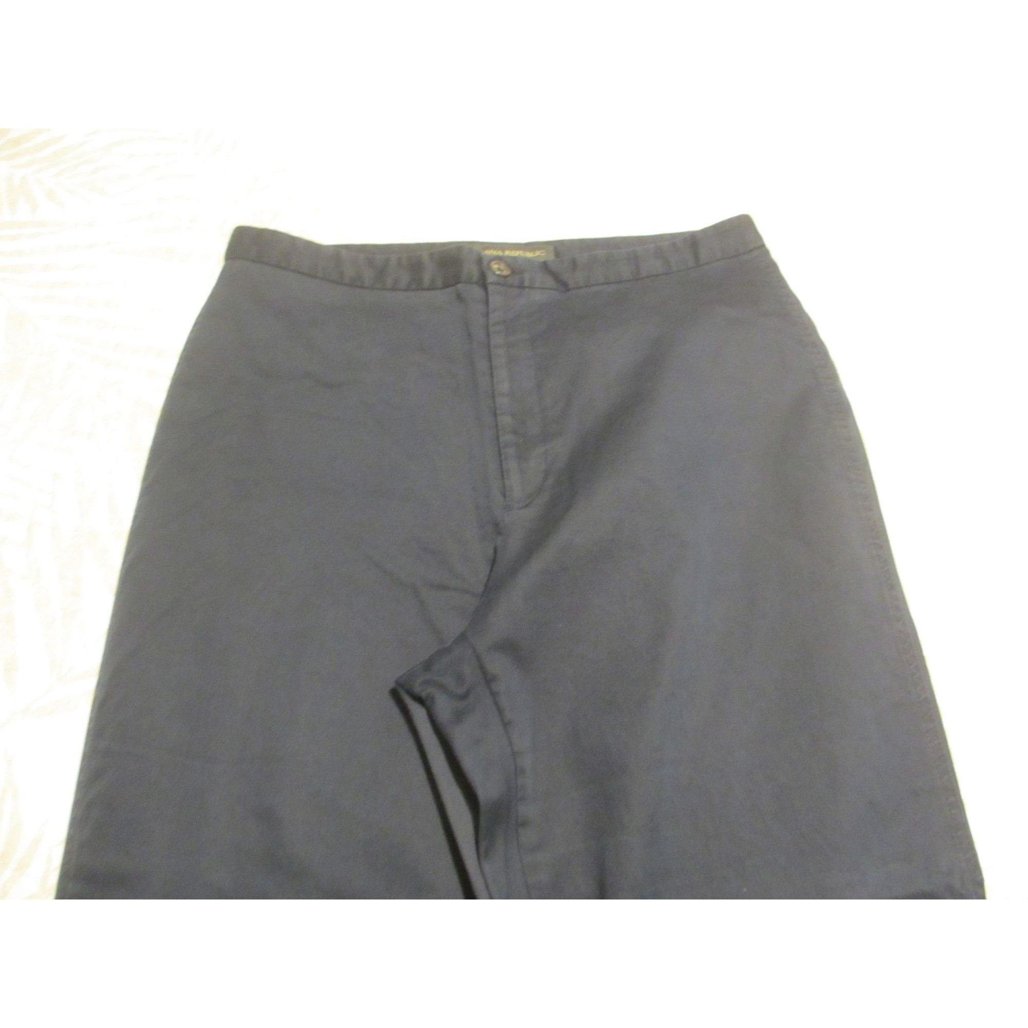 Banana Republic Banana Republic Womens Stretch Navy Trousers Size 10 Made In Size 32" / US 10 / IT 46 - 2 Thumbnail