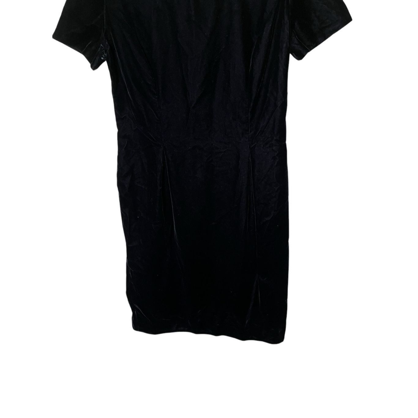 Other Vintage Maggy London Black Velvet Knee Length Dress Size 8 Size M / US 6-8 / IT 42-44 - 3 Thumbnail