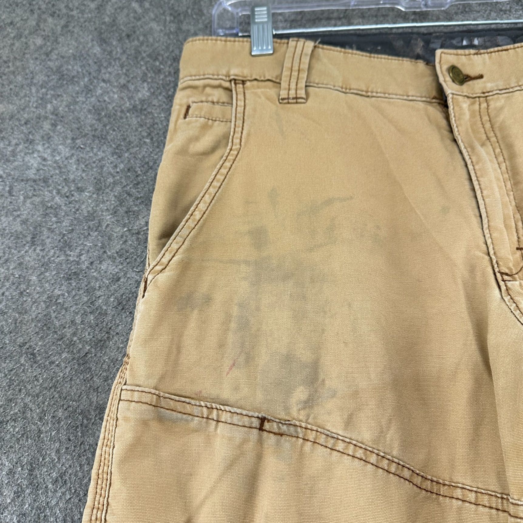 Wrangler Wrangler Pants Mens 32x30 Brown Cargo All Terrain Gear ATG Cotton Double Knee Pants Mens Brown Cargo 32x30 Vintage No Size US 32 / EU 48 - 2 Thumbnail