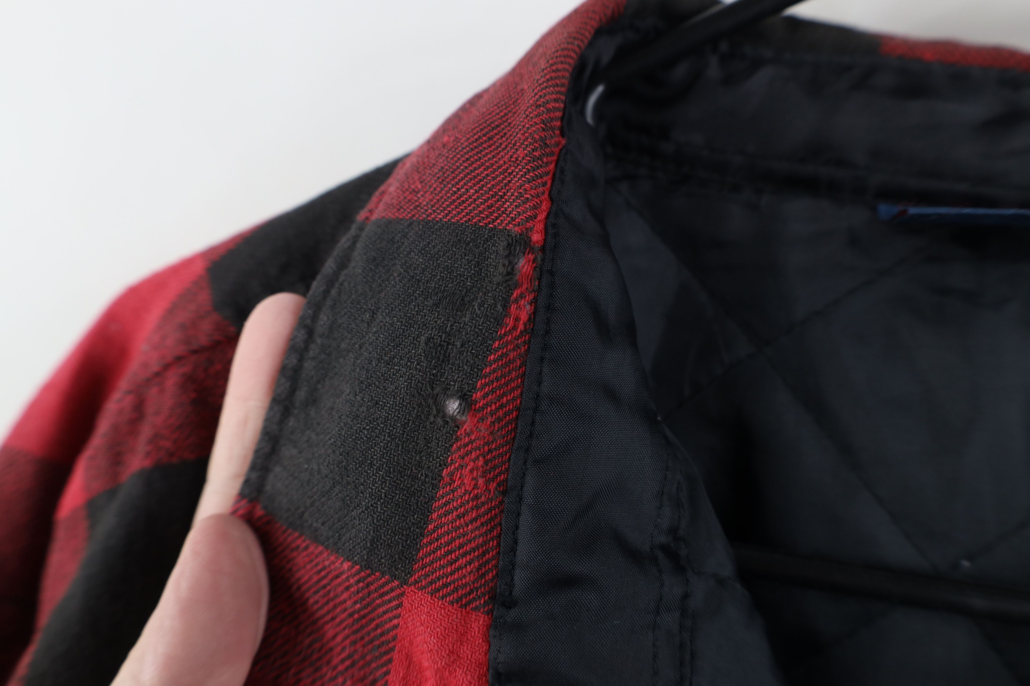 Vintage Vintage 90s Streetwear Quilted Flannel Shirt Jacket Plaid Size US XXL / EU 58 / 5 - 10 Thumbnail