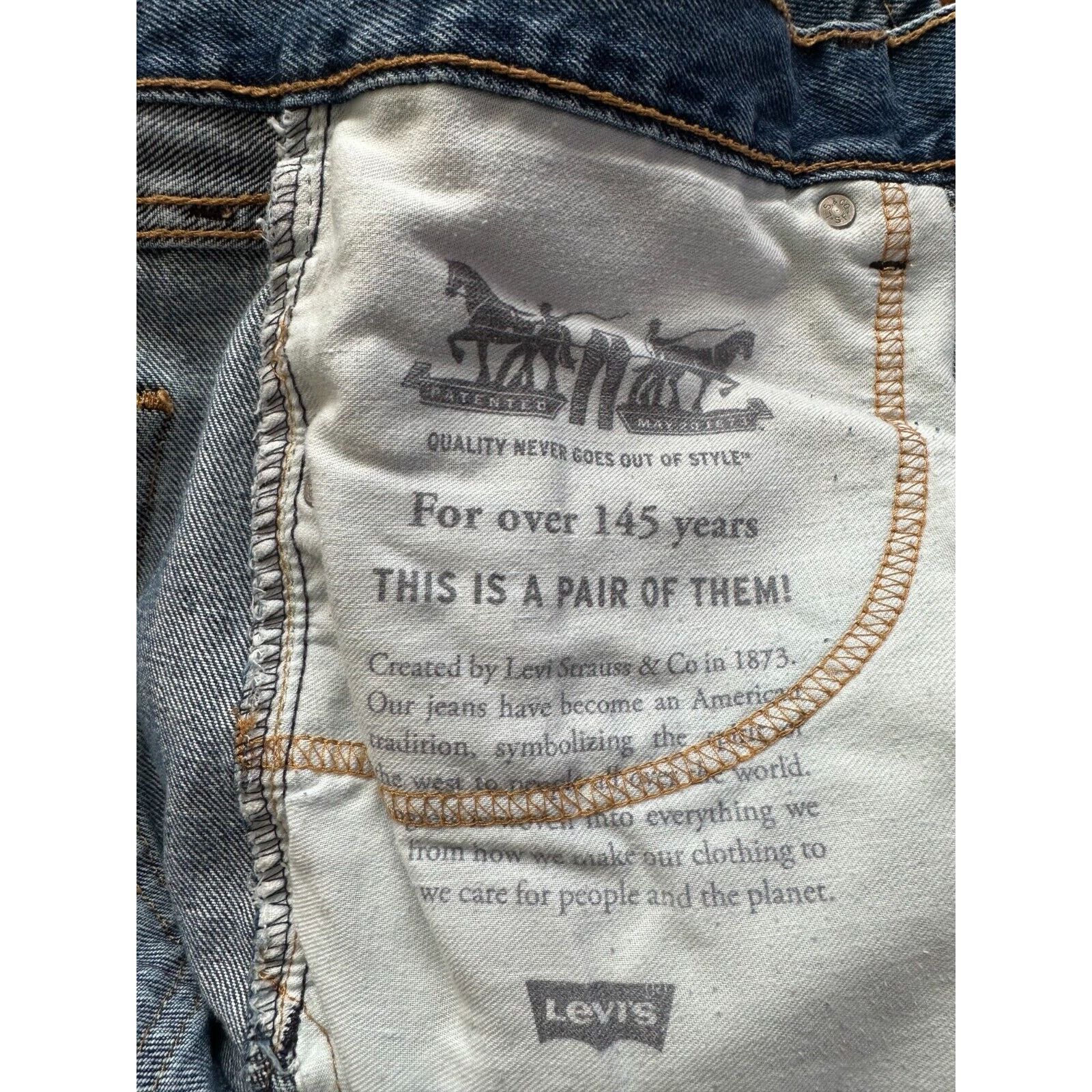 Levi's Levis 505 Regular Fit Blue Jeans 40x32 Clean NormcorpWestern Size US 40 / EU 56 - 8 Thumbnail
