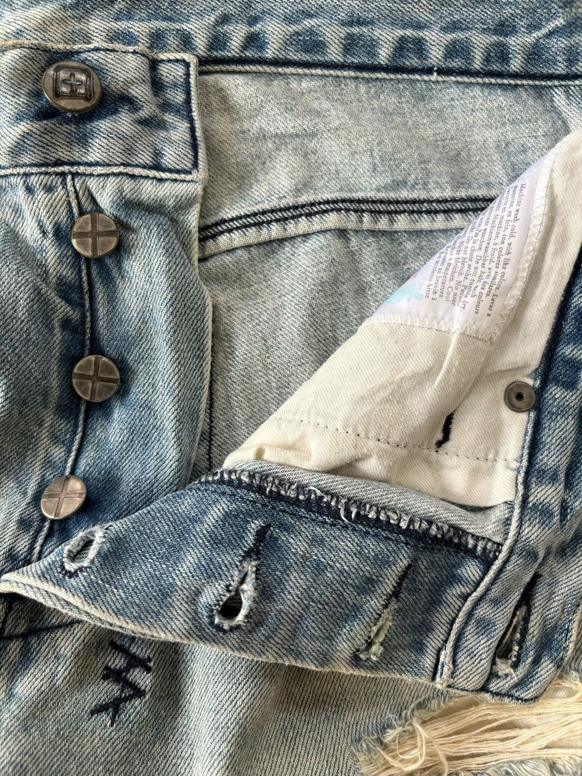 Ksubi Vintage Ksubi Mud Wash Distressed Jeans Size US 32 / EU 48 - 8 Thumbnail