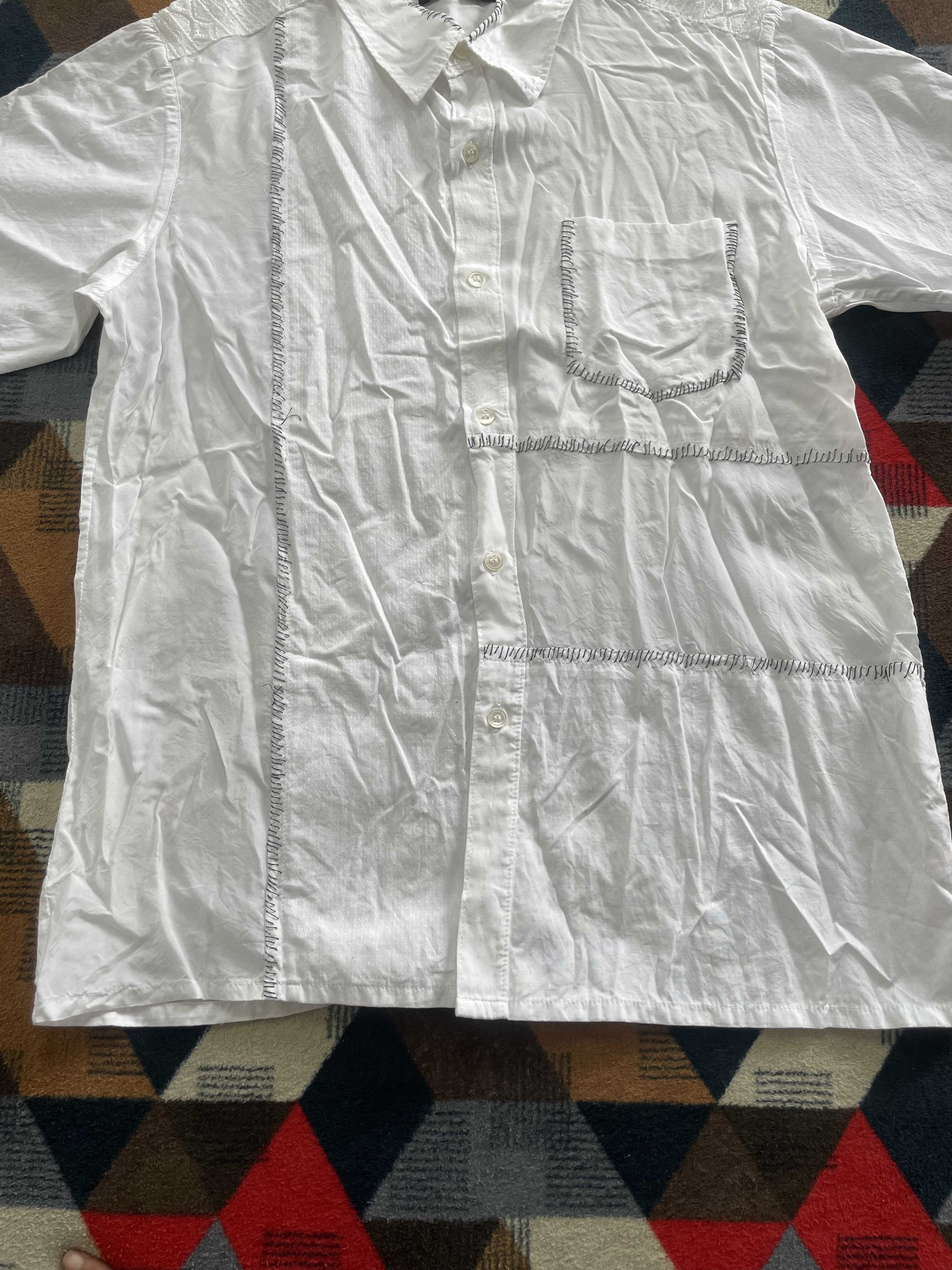 Undercover Undercover SCAB S/S03 Stitched Button Shirt Size US M / EU 48-50 / 2 - 3 Thumbnail