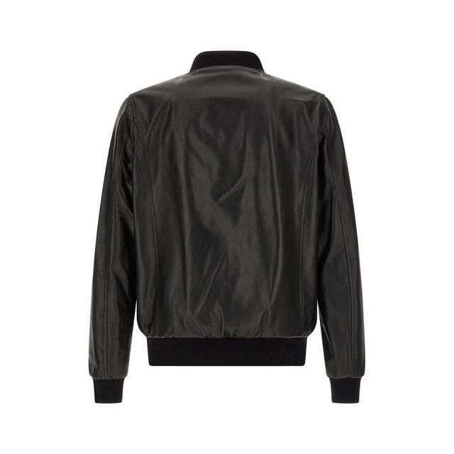 Philipp Plein PHILIPP PLEIN Billy Black Leather Bomber Jacket New & Authen Size US M / EU 48-50 / 2 - 2 Thumbnail