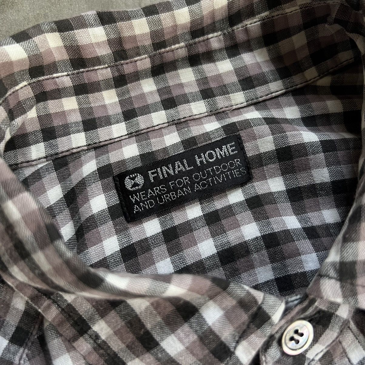 Final Home Final Home by Issey Miyake Gingham Long Sleeve Shirt Size US M / EU 48-50 / 2 - 4 Thumbnail
