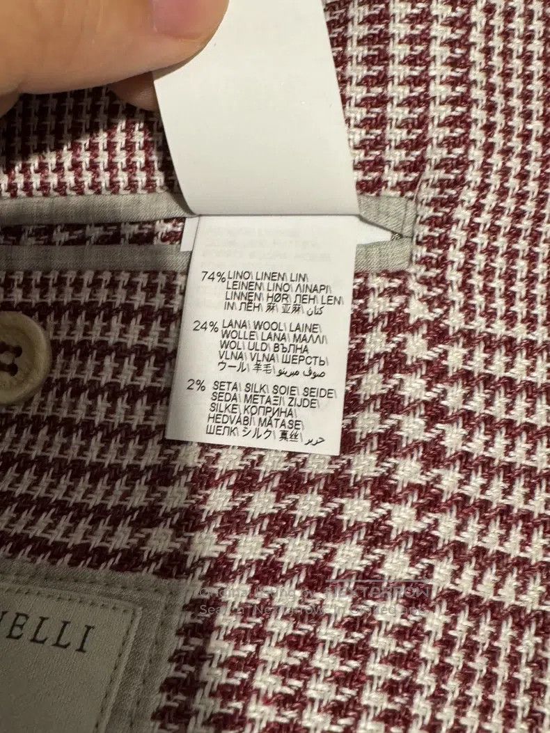 Brunello Cucinelli Brunello Cucinelli Silk, wool, and linen blend suit jacket Size 48L - 6 Thumbnail