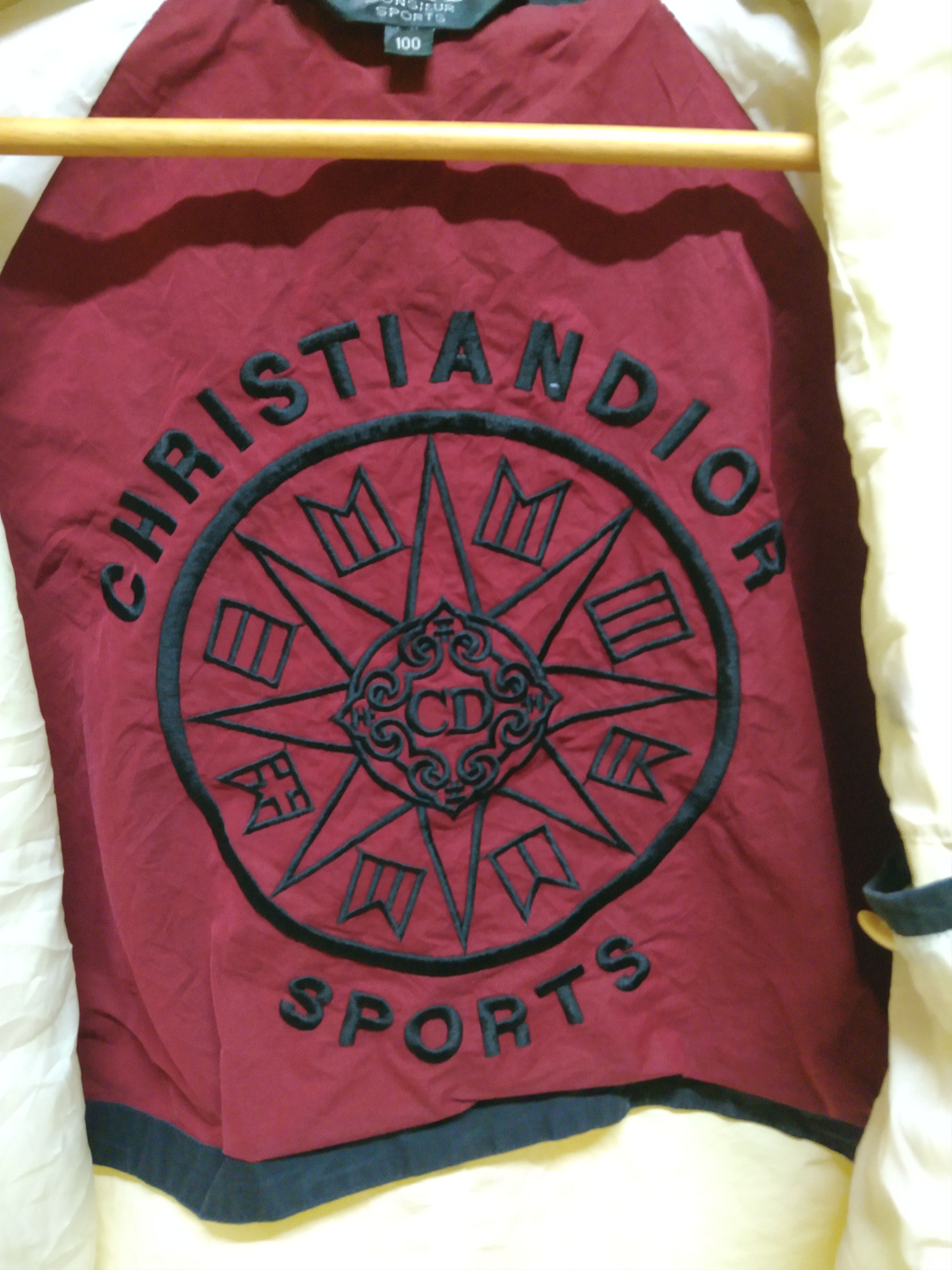 Christian Dior Monsieur Christian Dior Sports Spell Out Embroidery Hooded Jacket Size US XL / EU 56 / 4 - 10 Thumbnail